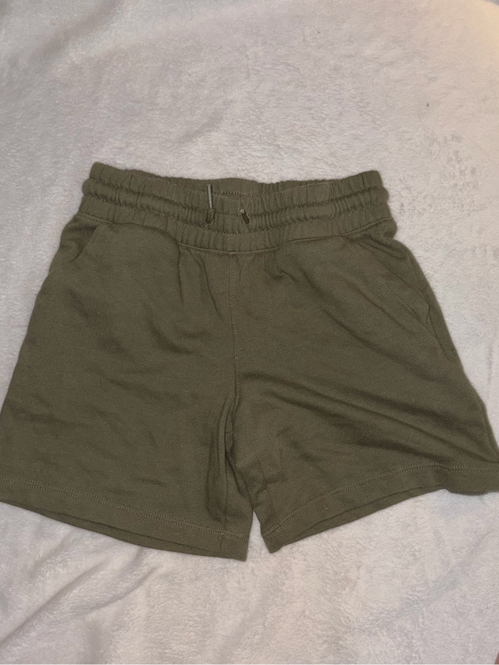 wonder nation Olive-Style Elastic Waist Athletic Shorts